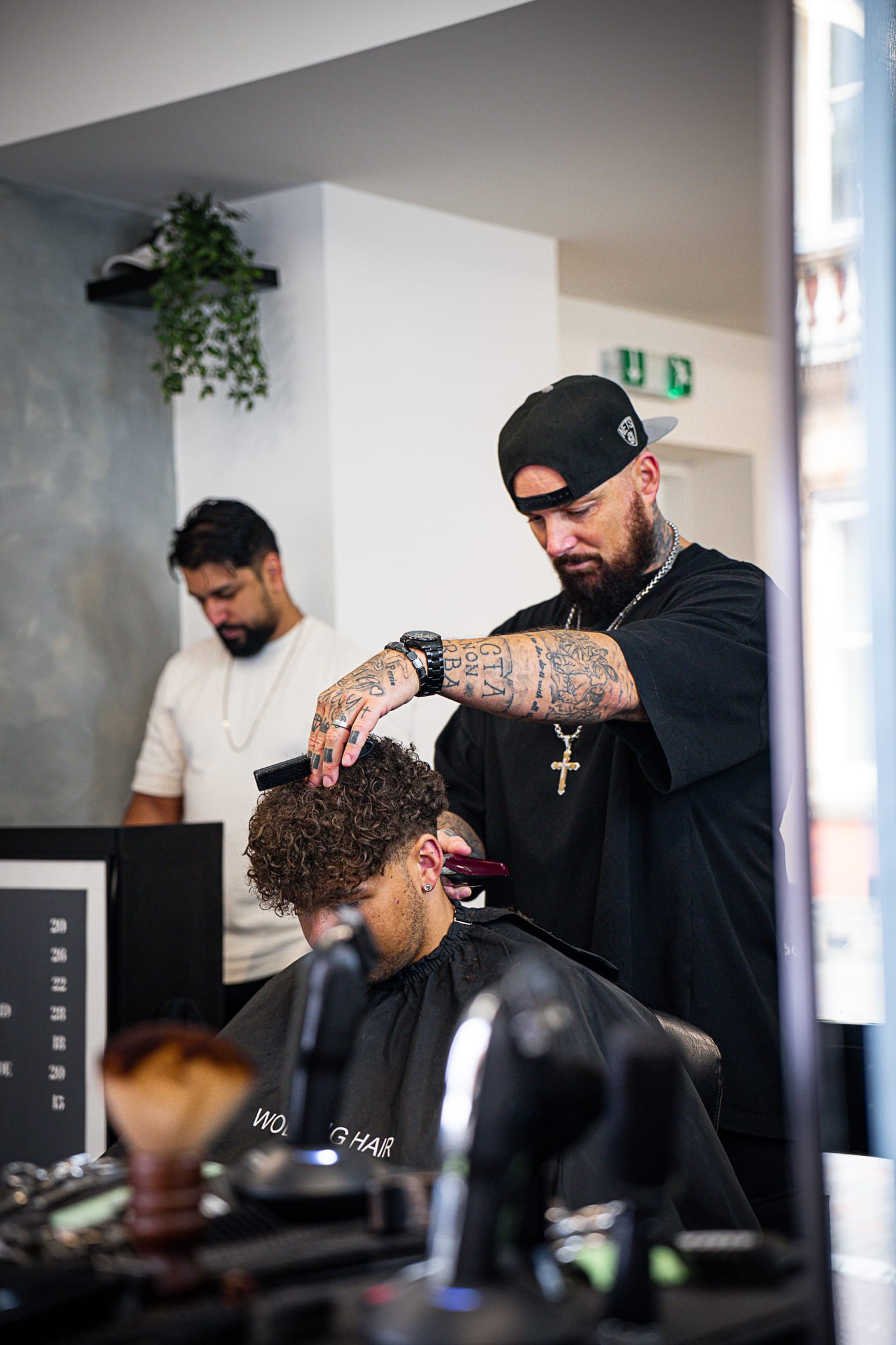 Curly cut and clipper work at Wolfgang Hair Leicester