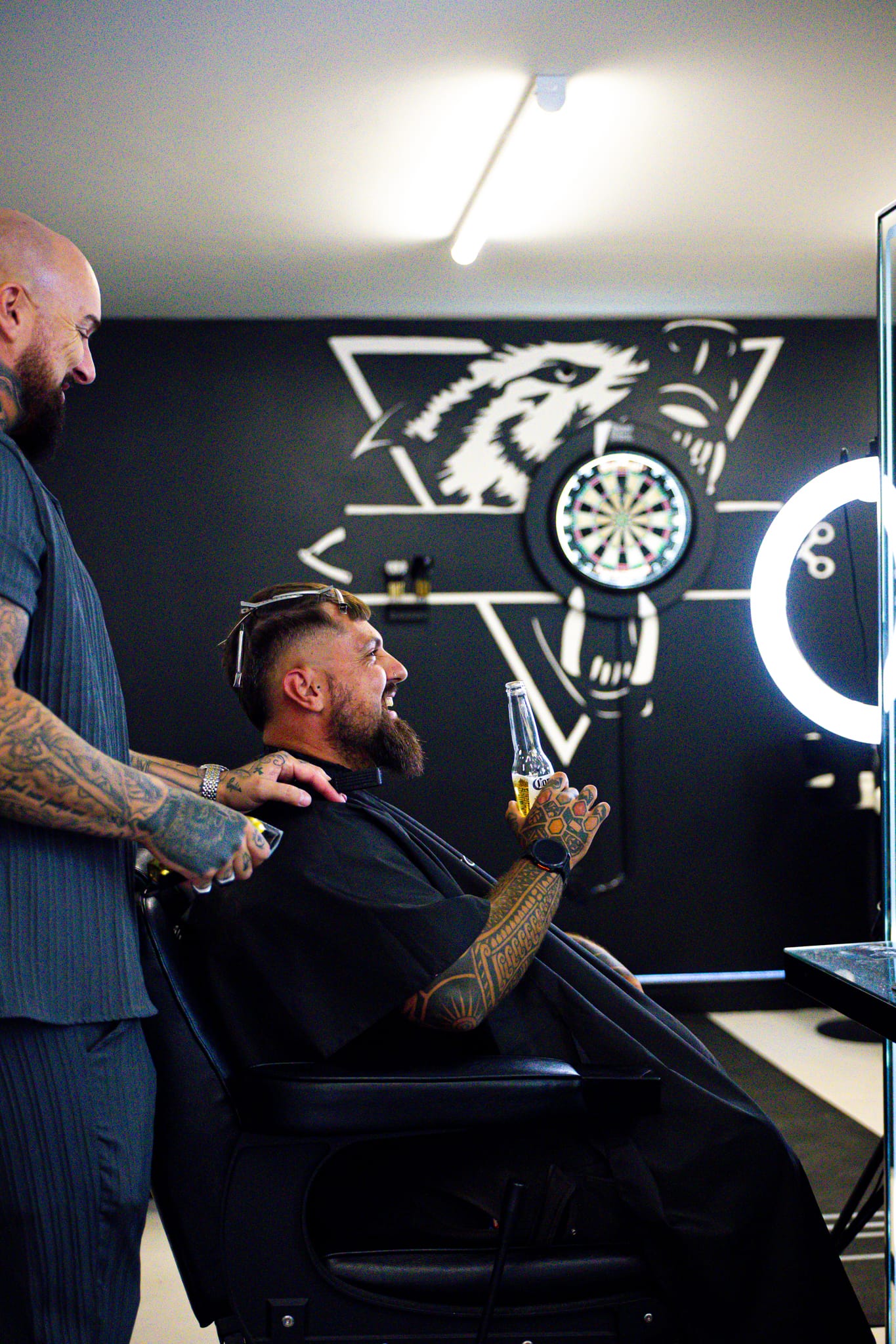 Wolfgang Hair Leicester barbershop styling session
