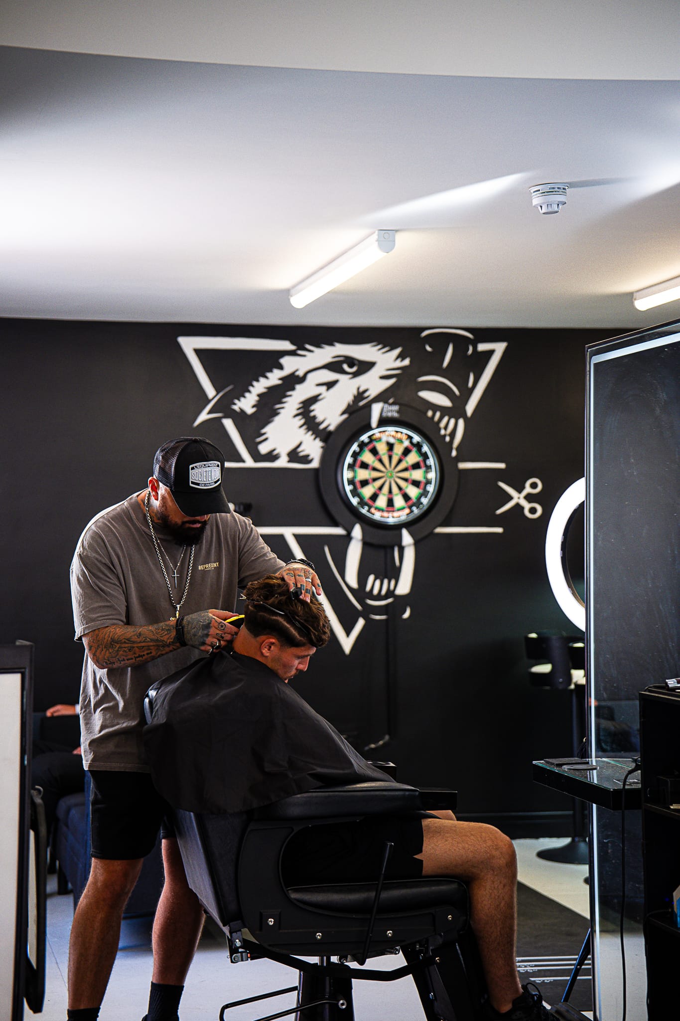 Men's haircut and beard combo at Wolfgang Hair Leicester