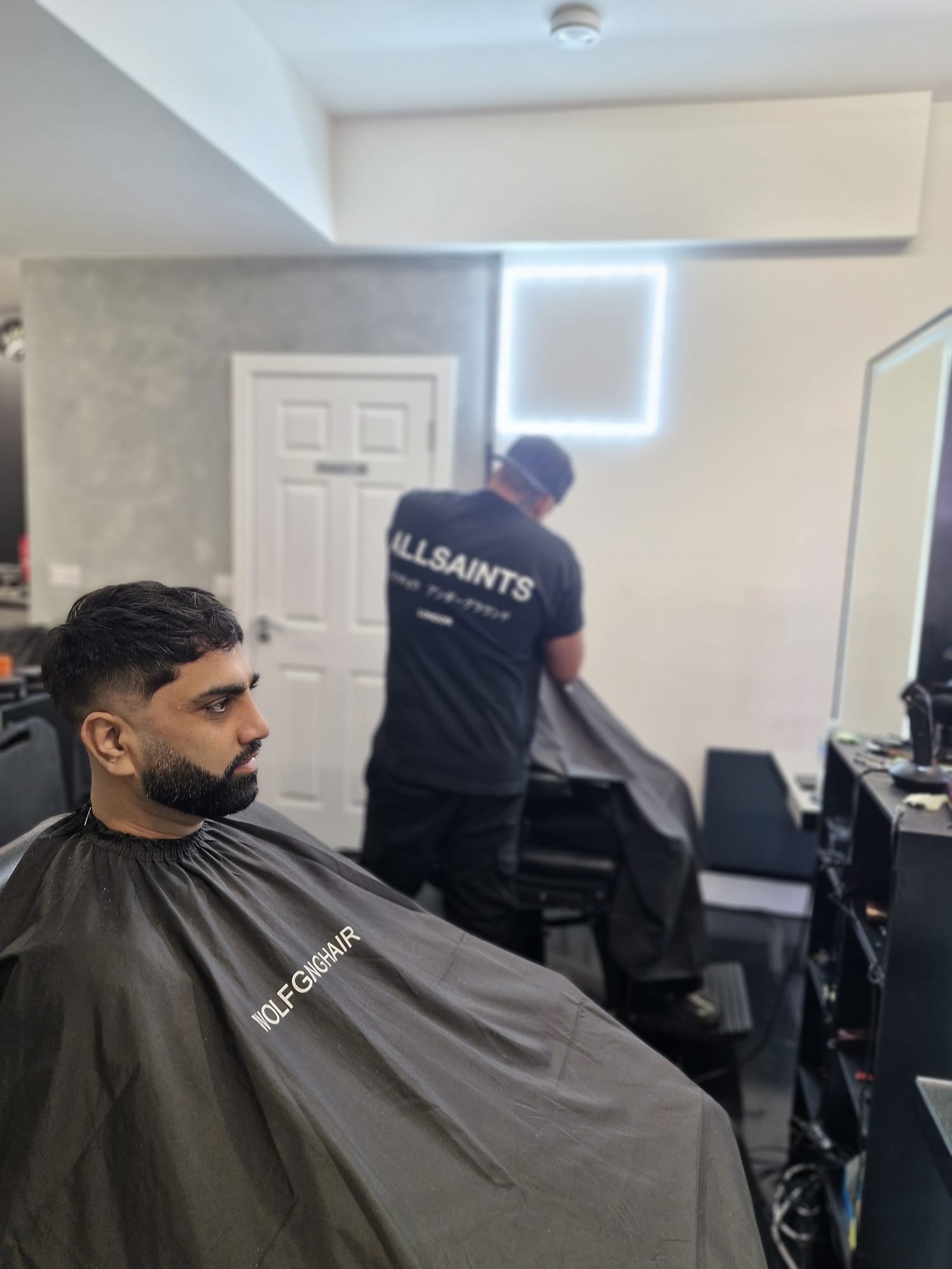 Fresh cut in the chair
